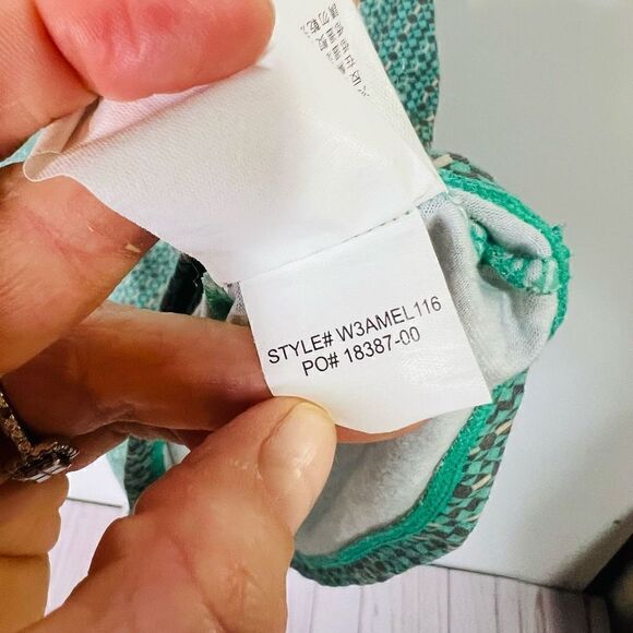 PrAna Blue Green Geometric Stretch Pullover Sundress - Picture 6 of 8